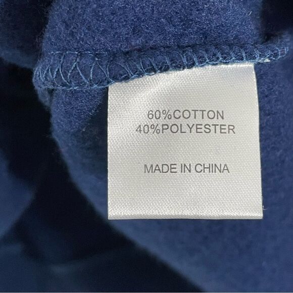 NWT NFL New England Patriots Rhinestone Logo Navy V-Neck Pullover Sweatshirt 2X - Picture 7 of 8